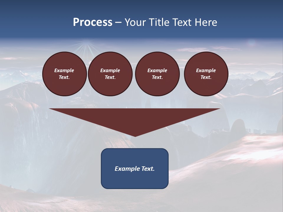 Futuristic View Ravine PowerPoint Template