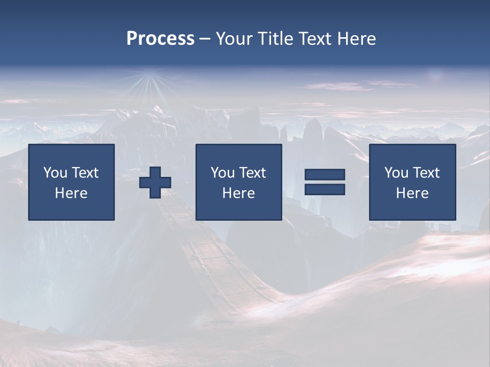 Futuristic View Ravine PowerPoint Template