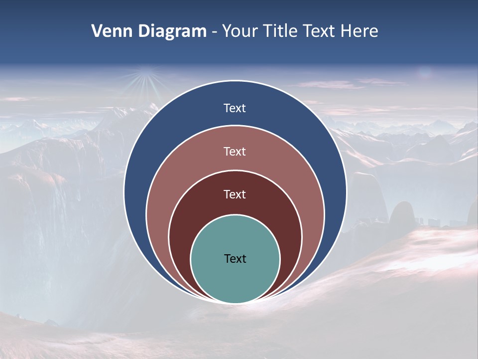 Futuristic View Ravine PowerPoint Template