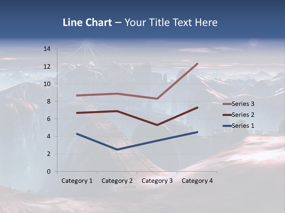 Futuristic View Ravine PowerPoint Template