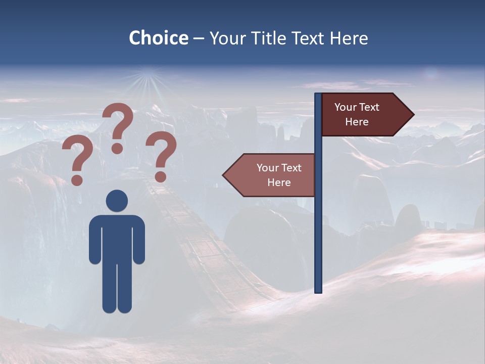 Futuristic View Ravine PowerPoint Template