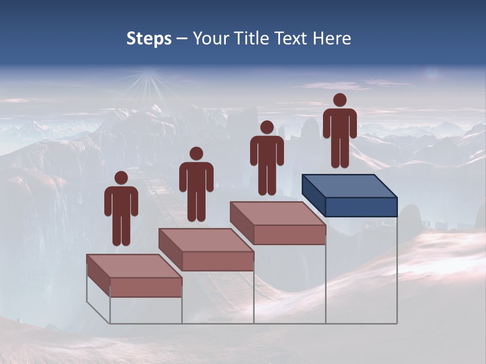 Futuristic View Ravine PowerPoint Template