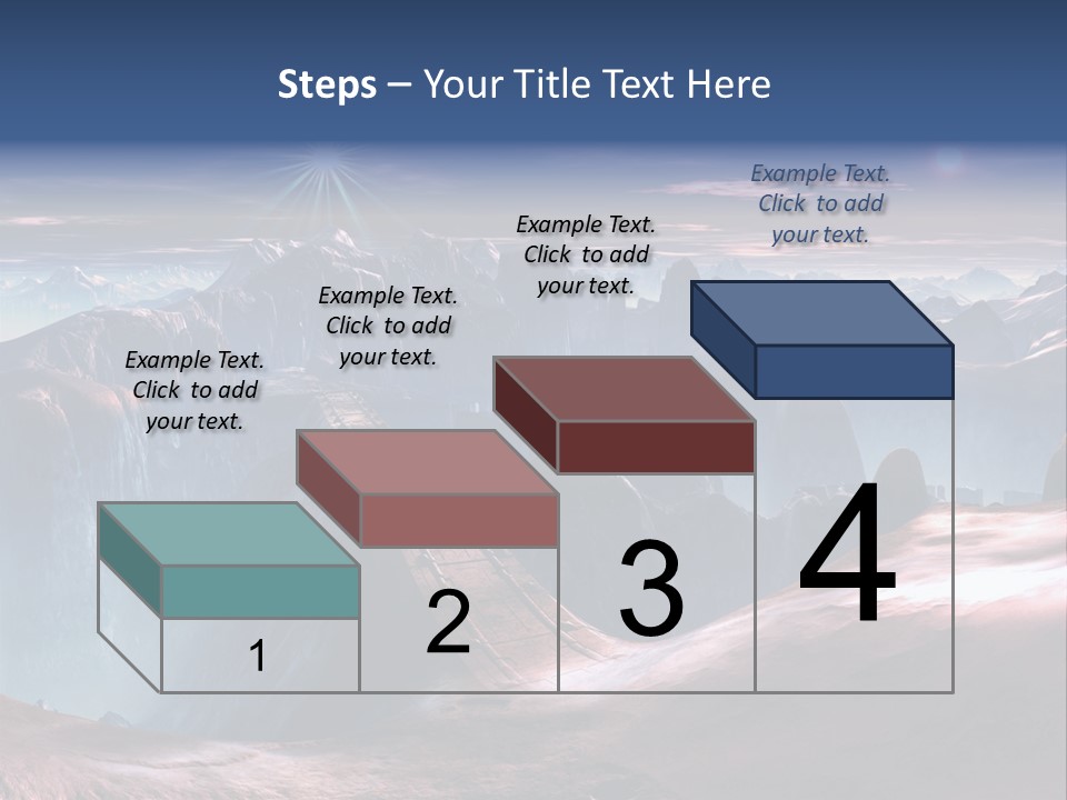 Futuristic View Ravine PowerPoint Template