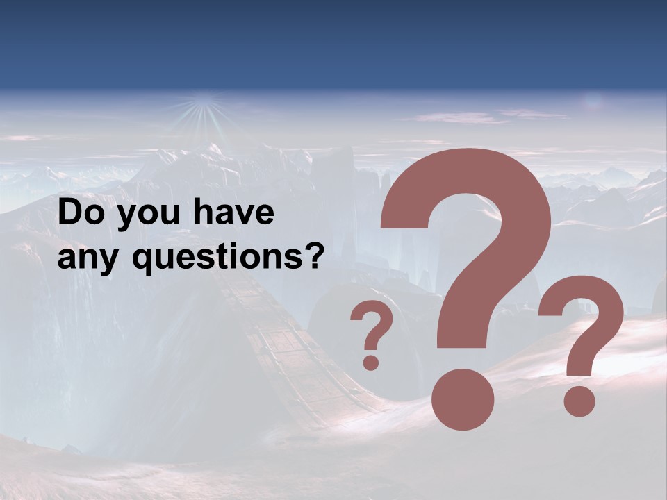 Futuristic View Ravine PowerPoint Template