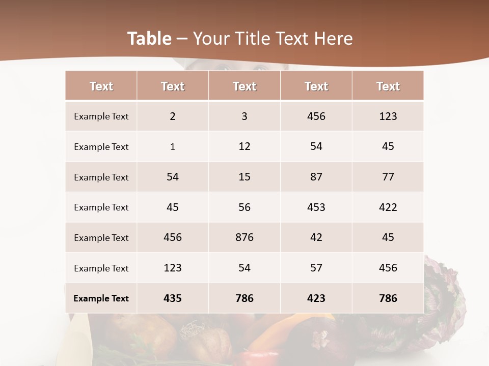 A Baby In A Chef's Hat Sitting In A Bucket Of Vegetables PowerPoint Template