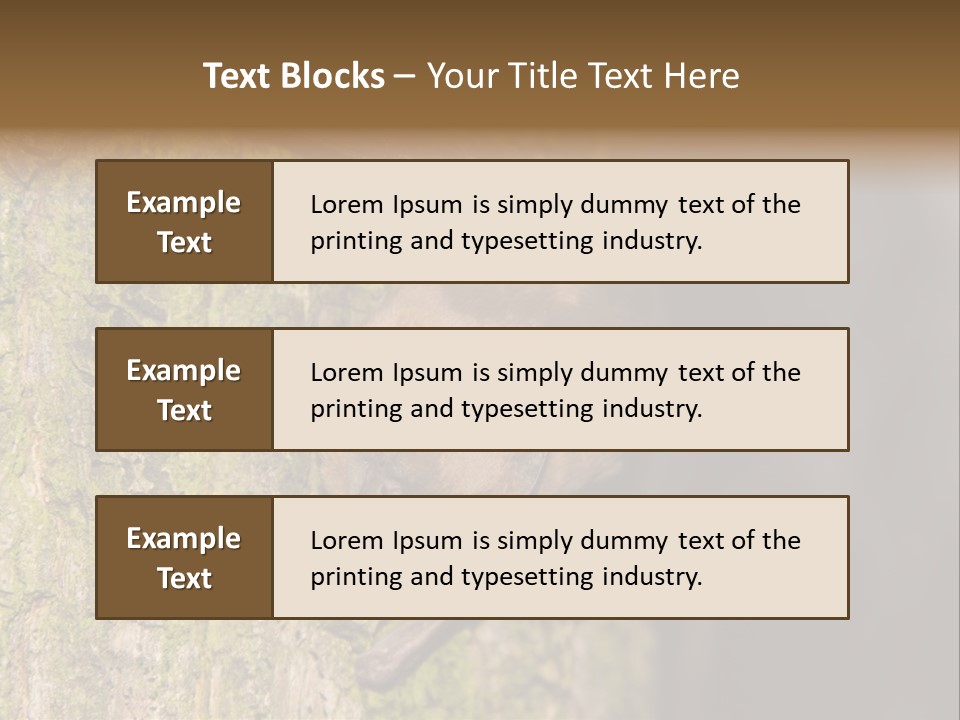 Noctula European Tree PowerPoint Template