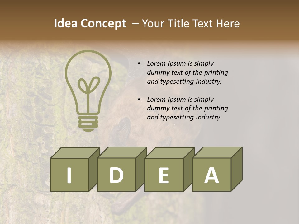 Noctula European Tree PowerPoint Template