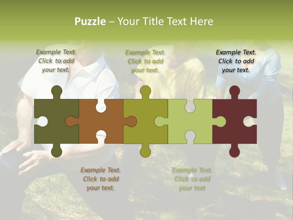 A Group Of Women Doing Yoga In A Park PowerPoint Template