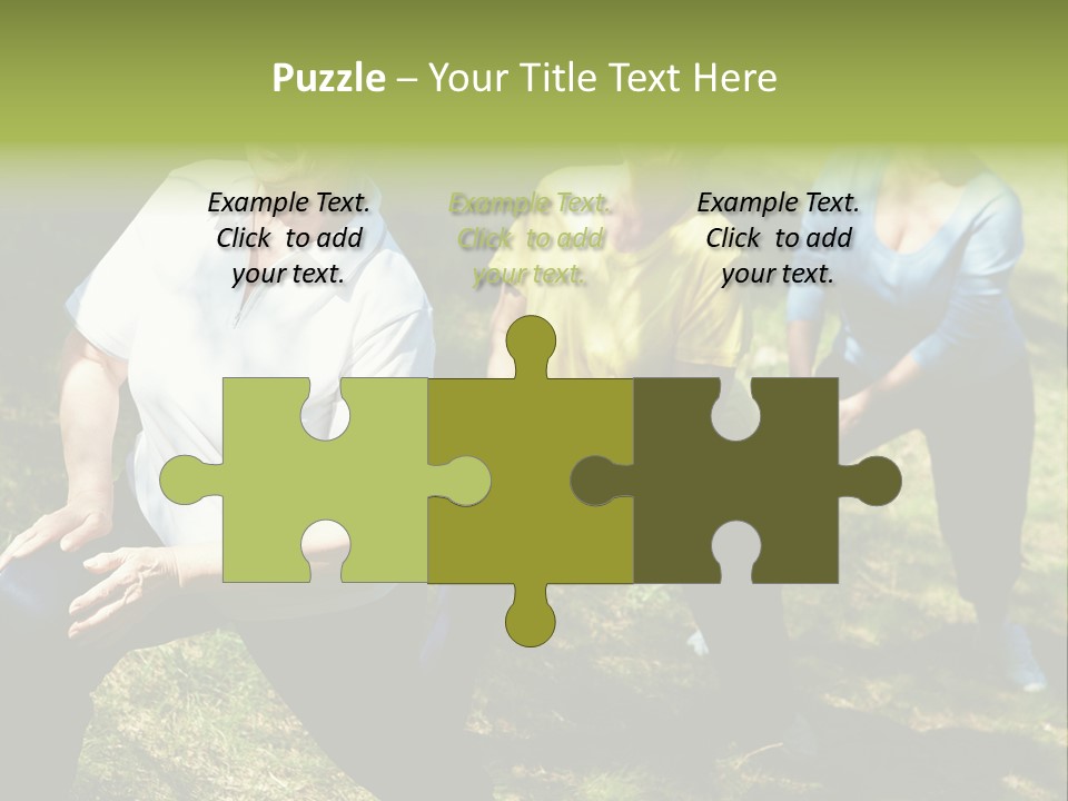 A Group Of Women Doing Yoga In A Park PowerPoint Template