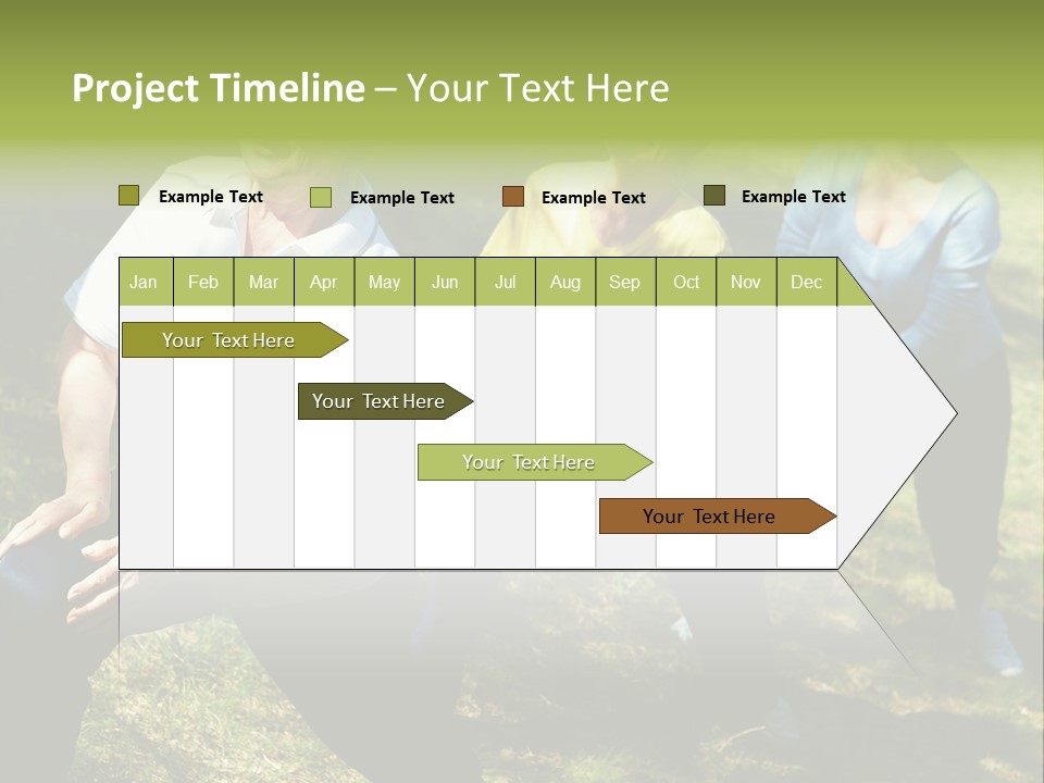 A Group Of Women Doing Yoga In A Park PowerPoint Template