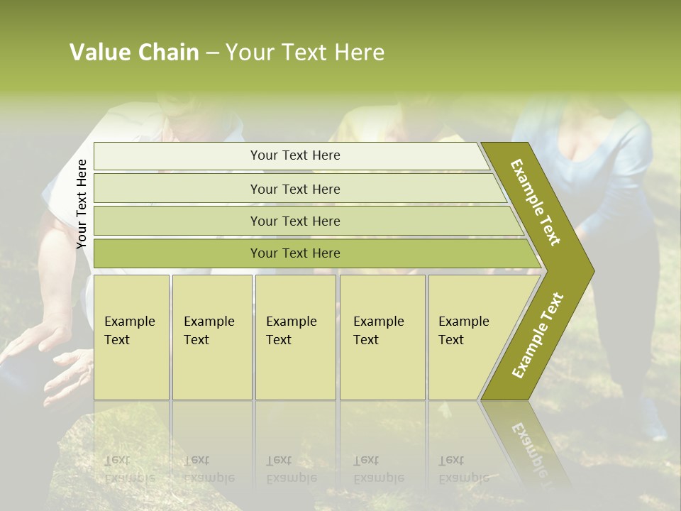 A Group Of Women Doing Yoga In A Park PowerPoint Template