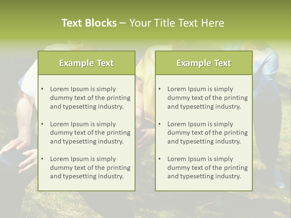 A Group Of Women Doing Yoga In A Park PowerPoint Template