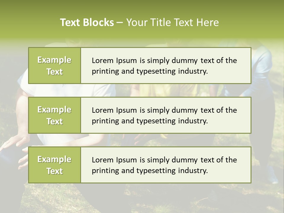 A Group Of Women Doing Yoga In A Park PowerPoint Template