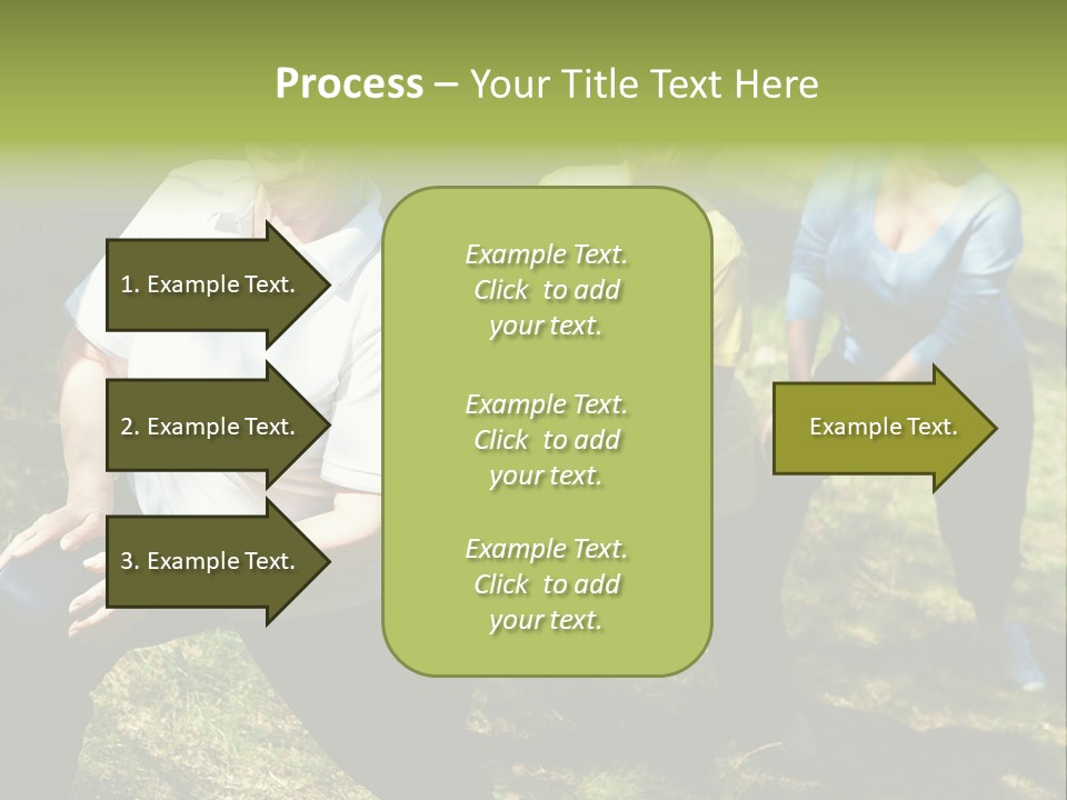 A Group Of Women Doing Yoga In A Park PowerPoint Template