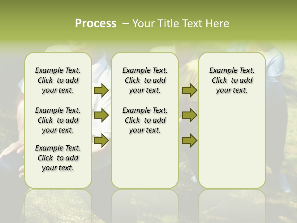 A Group Of Women Doing Yoga In A Park PowerPoint Template