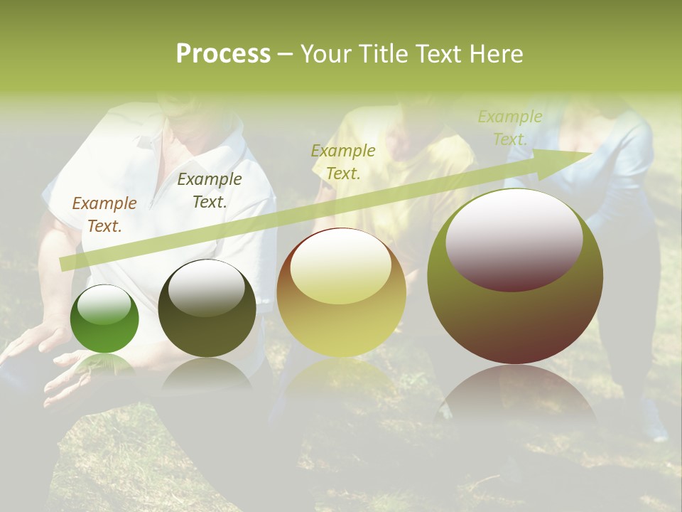 A Group Of Women Doing Yoga In A Park PowerPoint Template