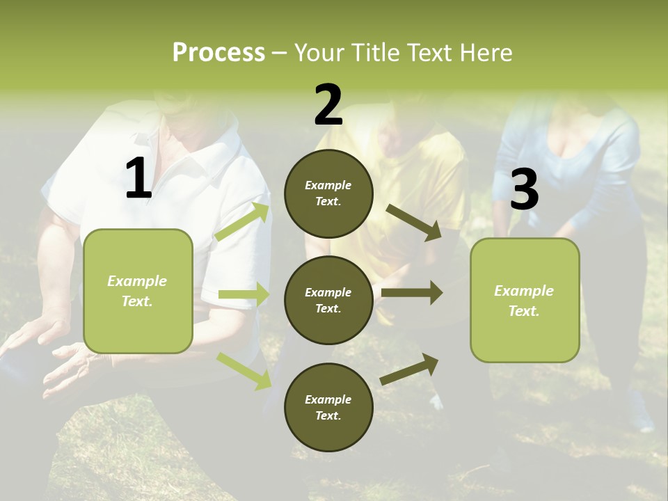 A Group Of Women Doing Yoga In A Park PowerPoint Template