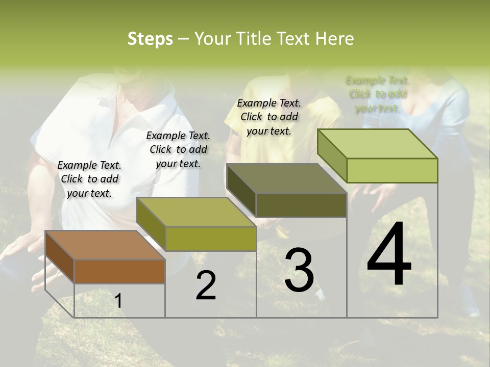 A Group Of Women Doing Yoga In A Park PowerPoint Template