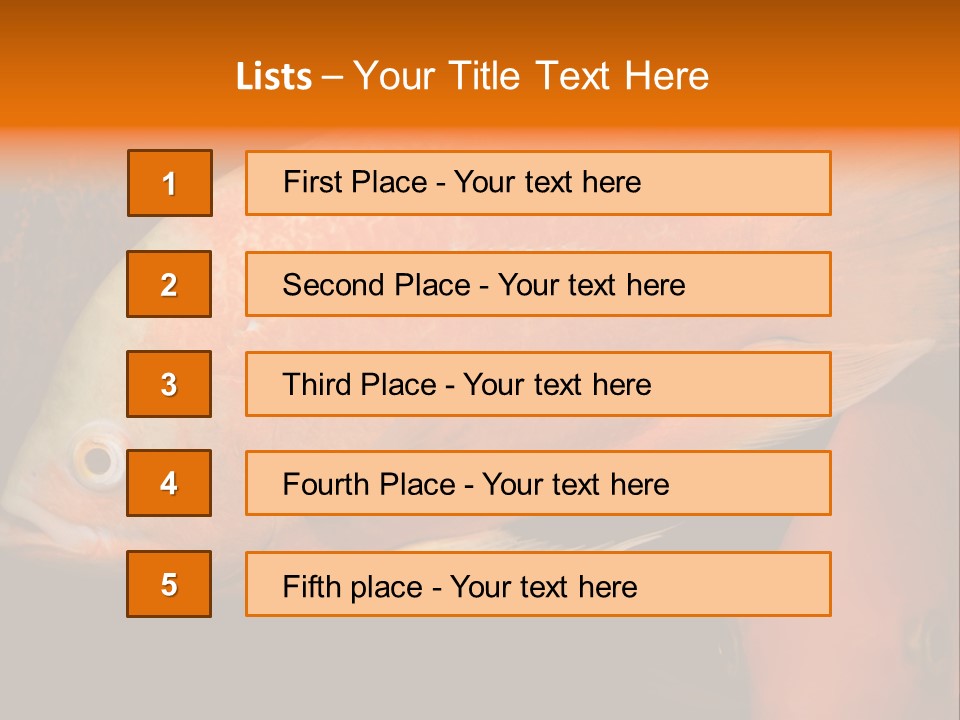 Symphysodon Display Pterophyllum PowerPoint Template