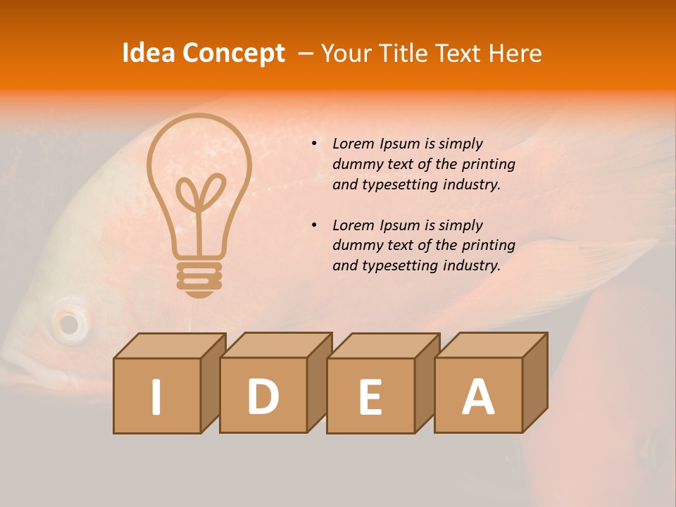 Symphysodon Display Pterophyllum PowerPoint Template