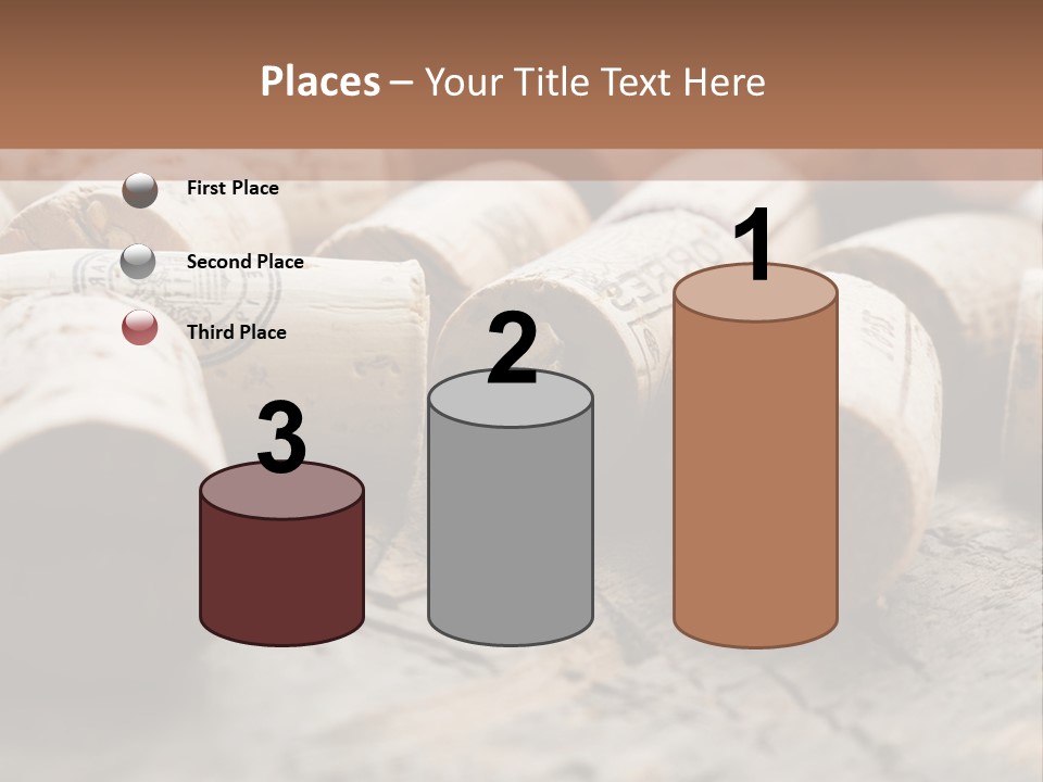 Brown Cap Wine PowerPoint Template