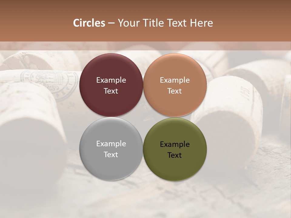 Brown Cap Wine PowerPoint Template