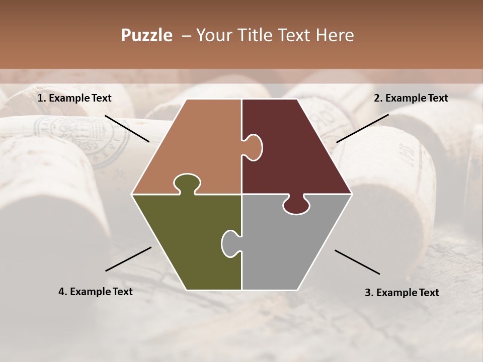 Brown Cap Wine PowerPoint Template