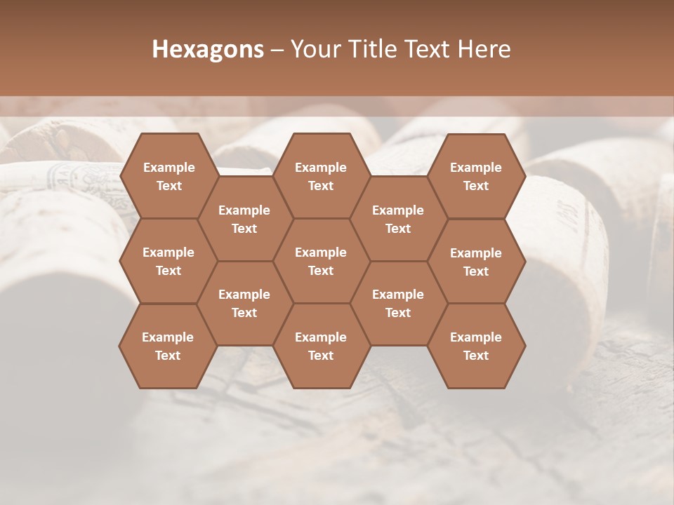 Brown Cap Wine PowerPoint Template