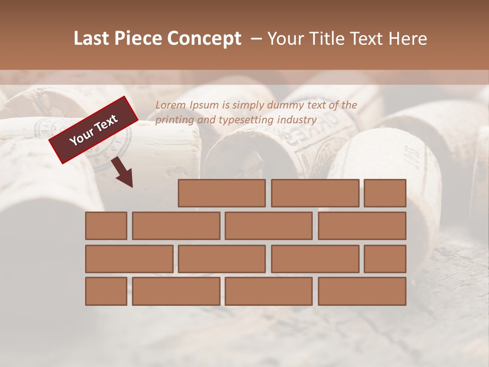 Brown Cap Wine PowerPoint Template