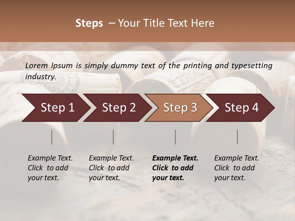 Brown Cap Wine PowerPoint Template