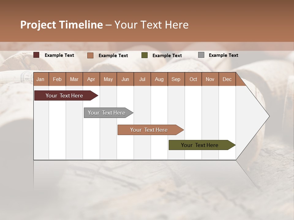 Brown Cap Wine PowerPoint Template