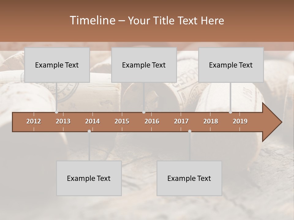 Brown Cap Wine PowerPoint Template