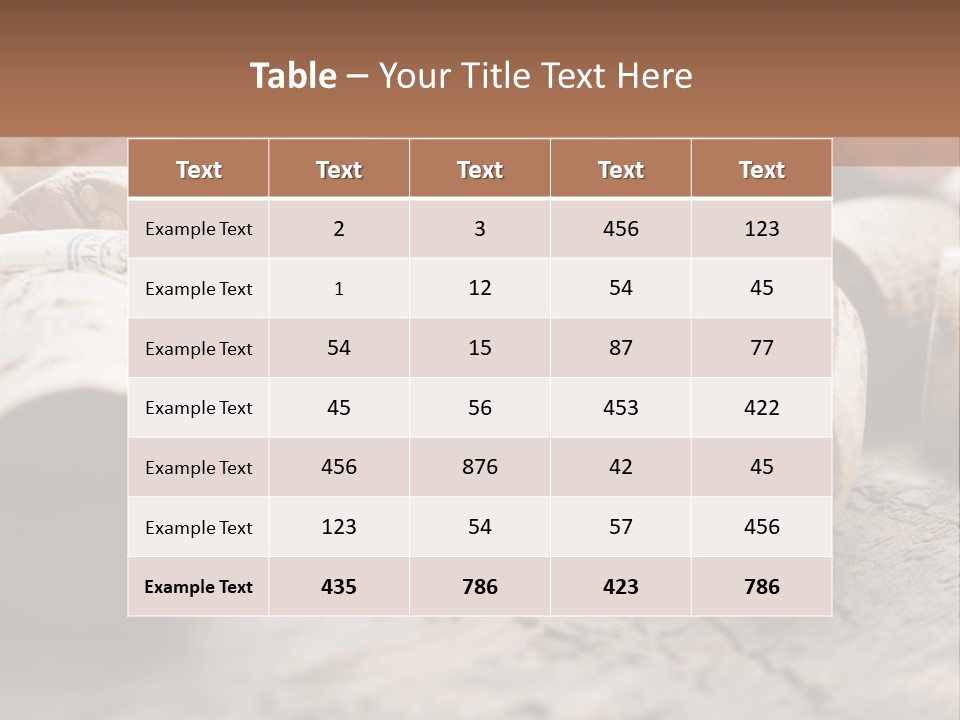 Brown Cap Wine PowerPoint Template