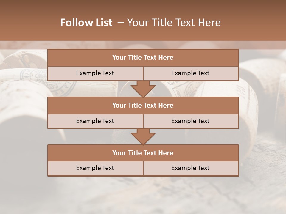 Brown Cap Wine PowerPoint Template