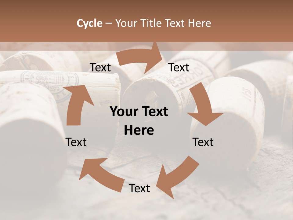 Brown Cap Wine PowerPoint Template