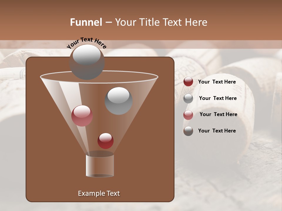 Brown Cap Wine PowerPoint Template