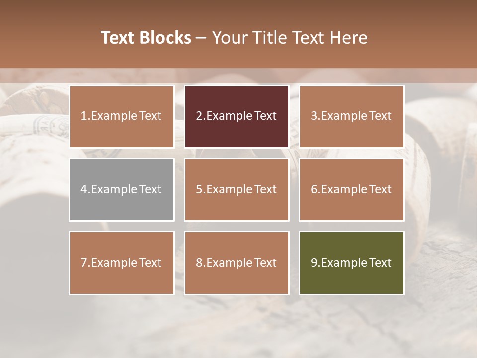 Brown Cap Wine PowerPoint Template