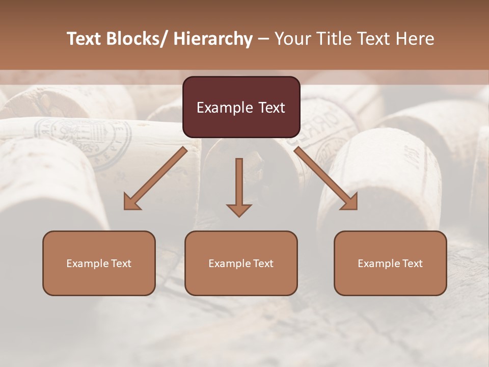 Brown Cap Wine PowerPoint Template