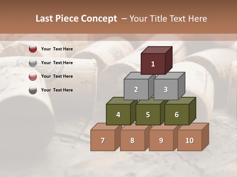 Brown Cap Wine PowerPoint Template