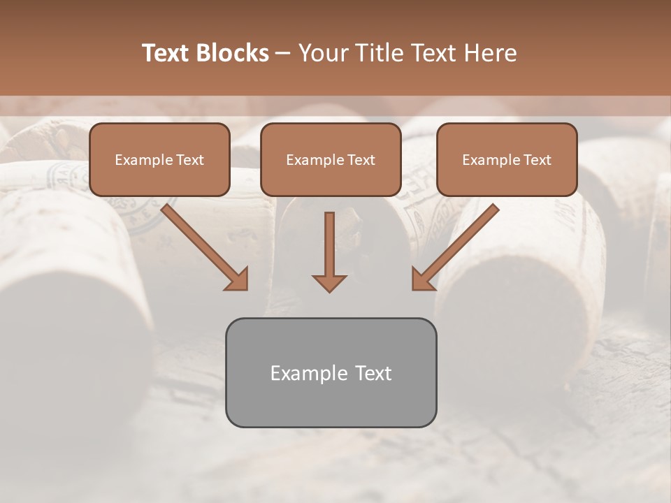 Brown Cap Wine PowerPoint Template