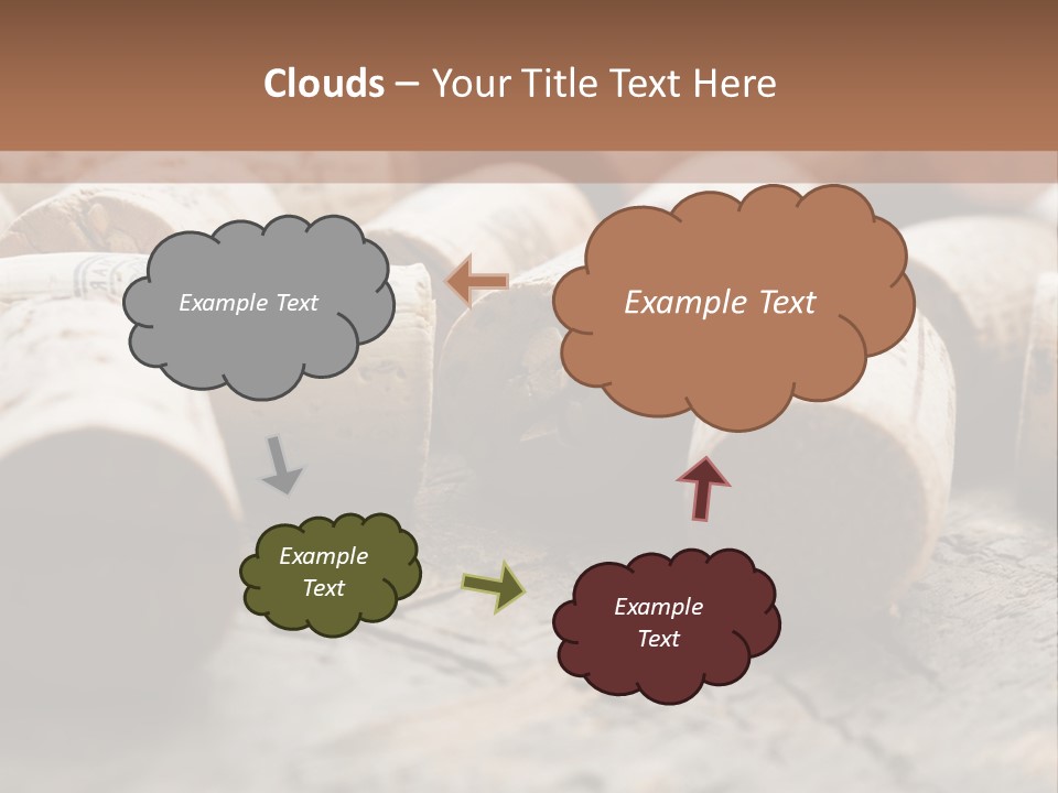 Brown Cap Wine PowerPoint Template