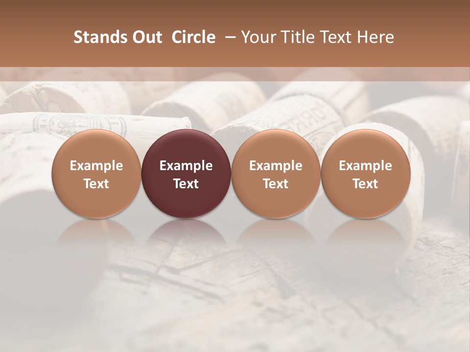 Brown Cap Wine PowerPoint Template