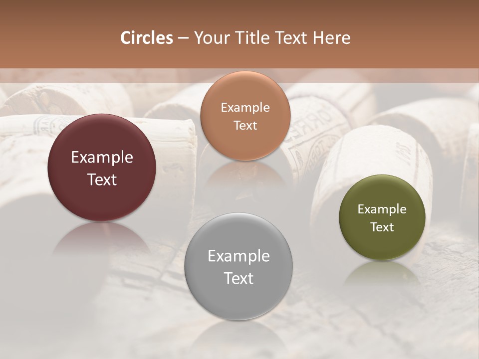 Brown Cap Wine PowerPoint Template