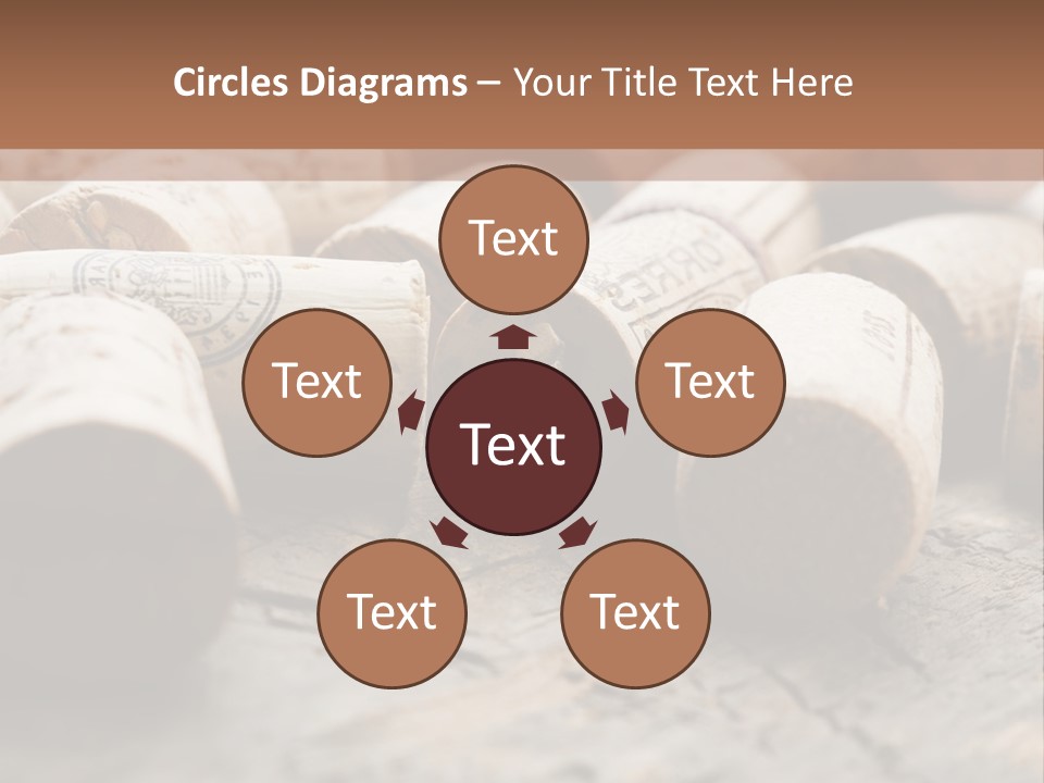 Brown Cap Wine PowerPoint Template