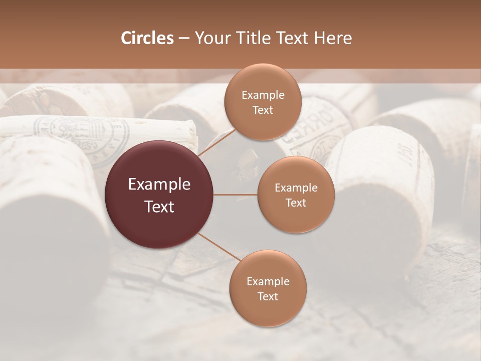 Brown Cap Wine PowerPoint Template