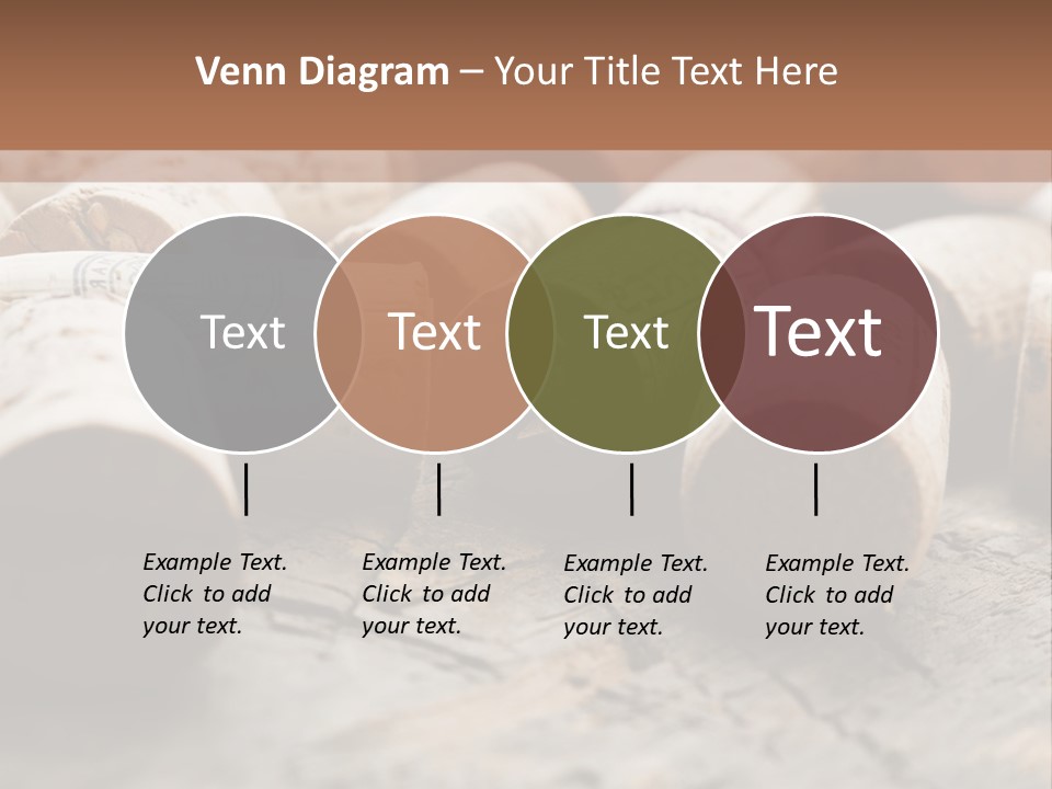 Brown Cap Wine PowerPoint Template