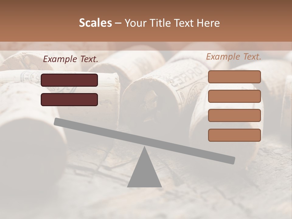 Brown Cap Wine PowerPoint Template