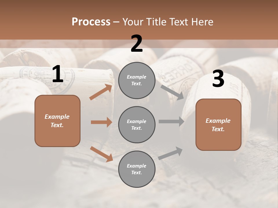 Brown Cap Wine PowerPoint Template