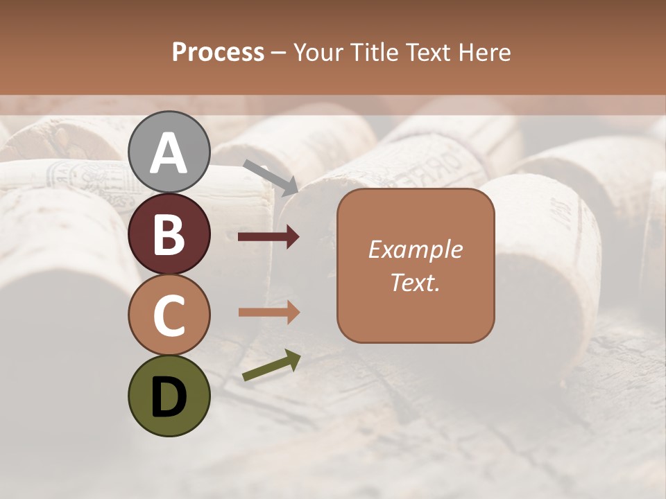 Brown Cap Wine PowerPoint Template