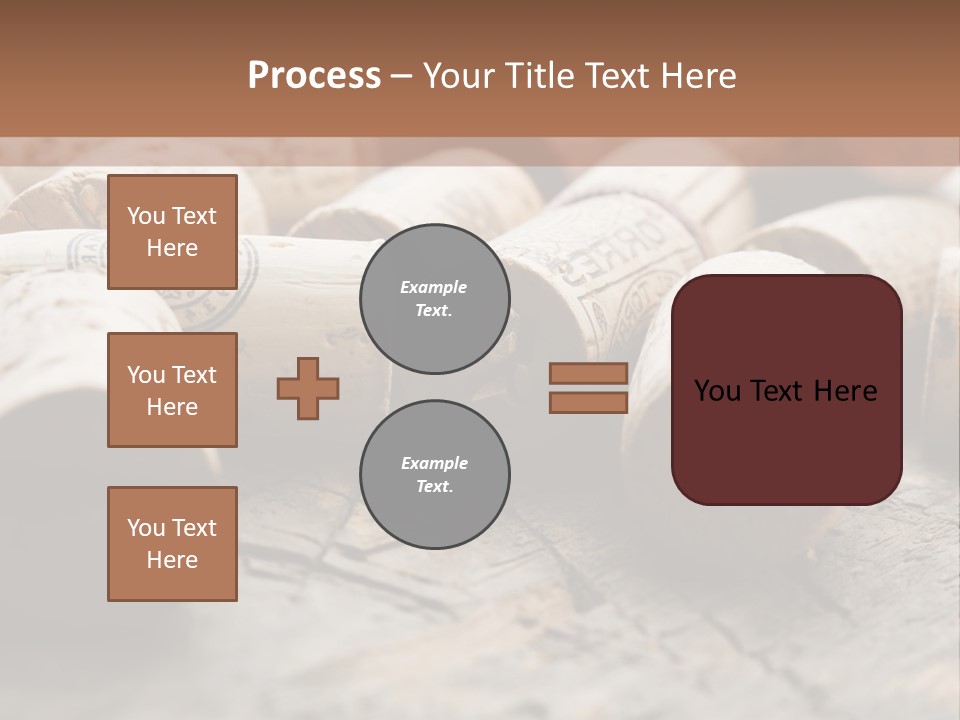 Brown Cap Wine PowerPoint Template